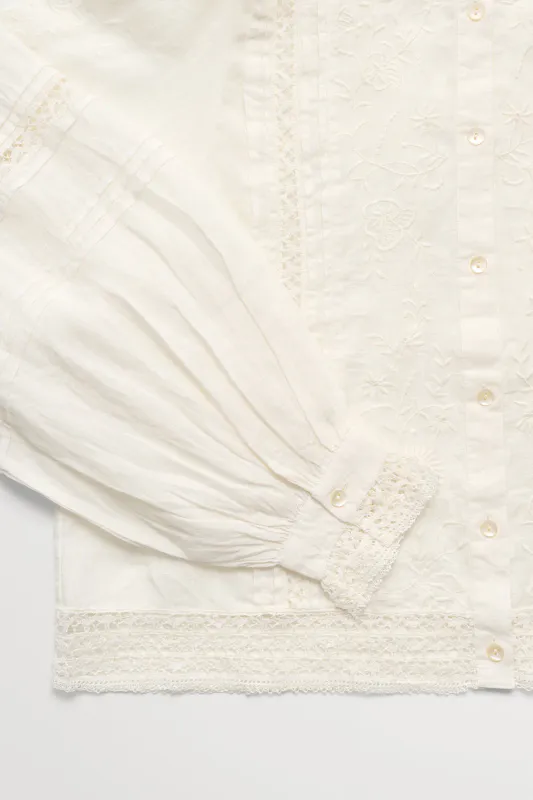 Velina shirt - Offhvite  - Skall Studio