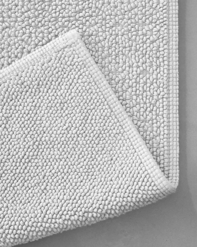 Doux Bath Math Bouclé cotton 60x90 - Bianco -  Society