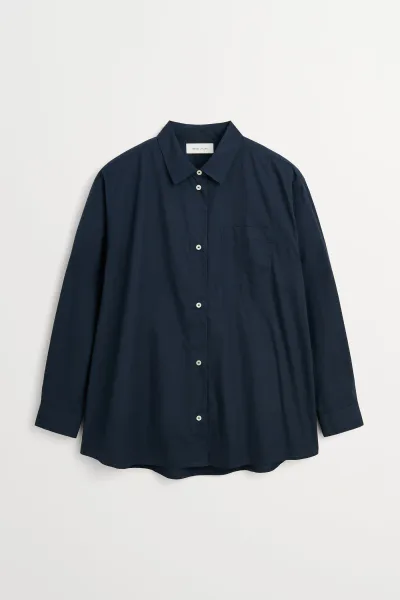 Hovedbilde Edgar Shirt -Dark Navy - Skall Studio