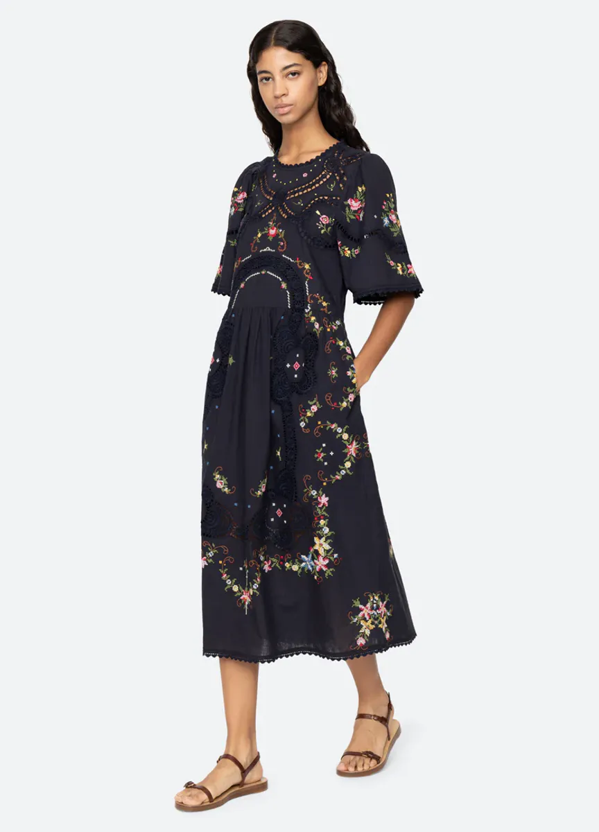 Edwina S/S Dress Navy  - Sea New york