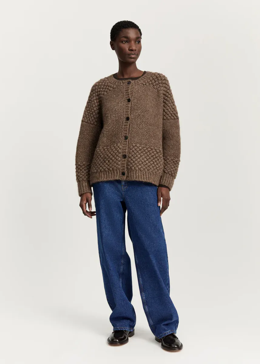  Sierra cardigan – llama wool | Pure Brownie  aiayu  