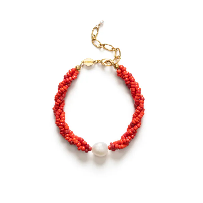 Hovedbilde Scarlet Wave Bracelet - Bright red - Anni Lu
