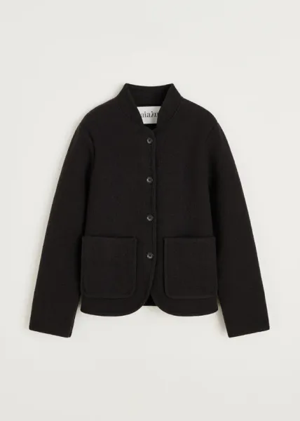 Hovedbilde  Cara jacket – merino wool | Dark brown  - ...