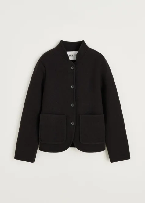 Hovedbilde  Cara jacket – merino wool | Dark brown  - ...