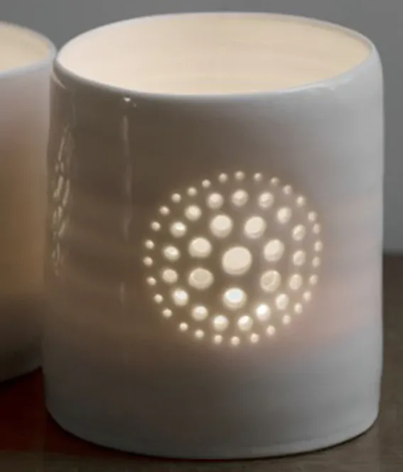 Hovedbilde Dandelion mini porcelain tealight holder - Luna ...