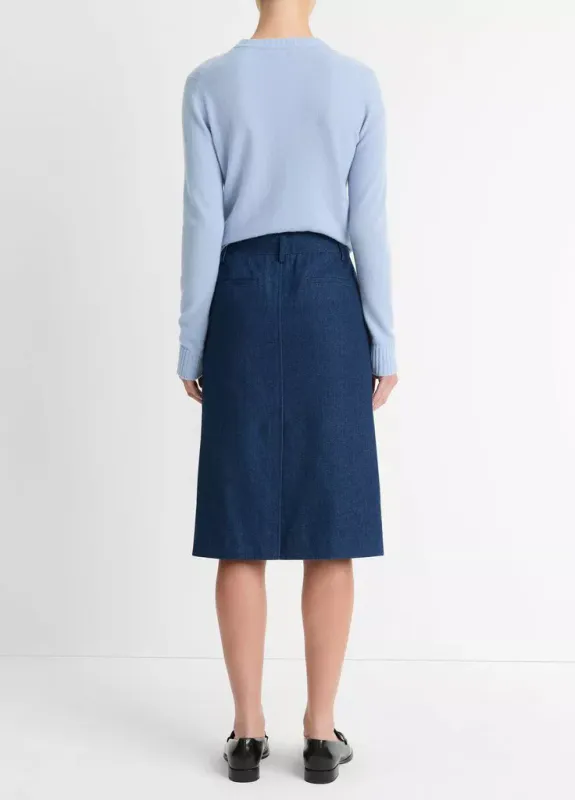 Skjørt - Jeans - Indigo - Vince 