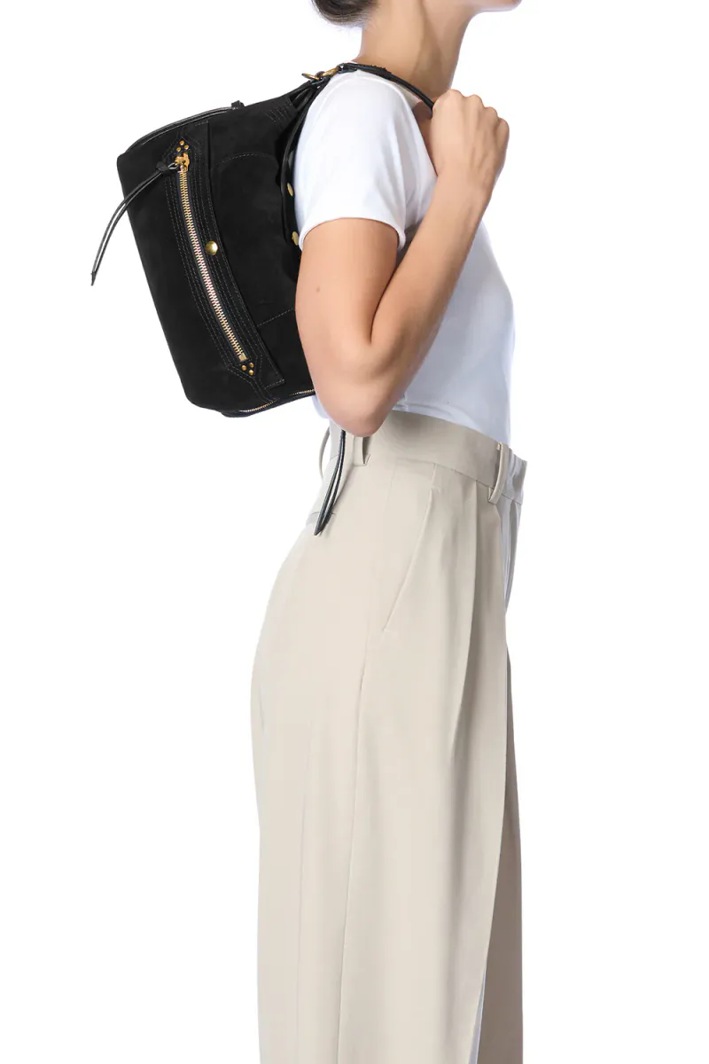 Lucky Hobo Noir Split Suede - Jerome Dreyfuss