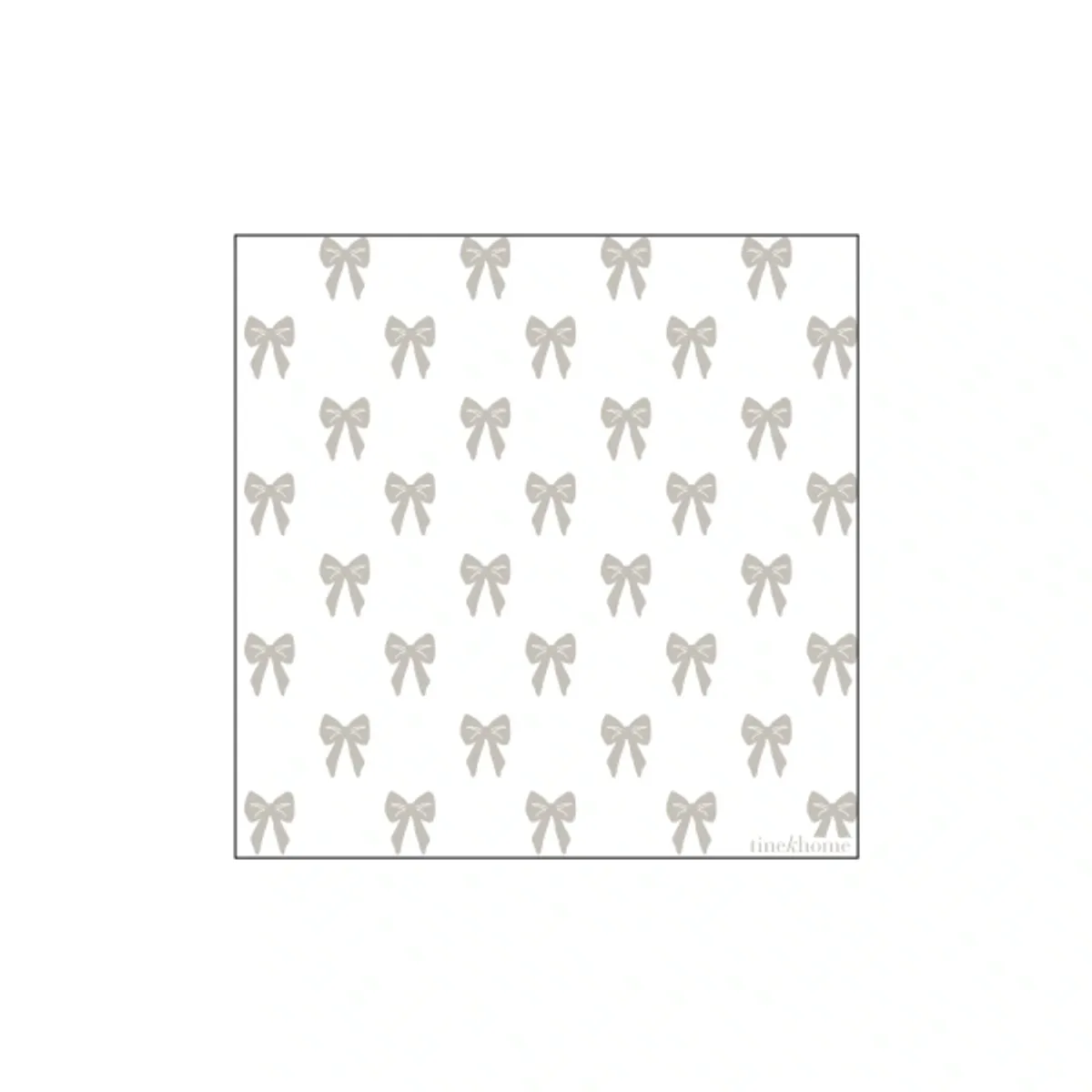 SMALL PAPER NAPKINS BOW  | LINEN | 50 PCS - Tine K Home