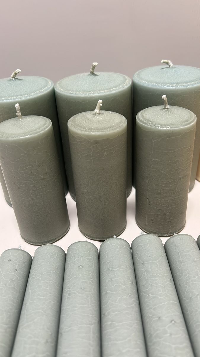 Kubbelys -  Støvet Grønn -  9x4 - Støberiet