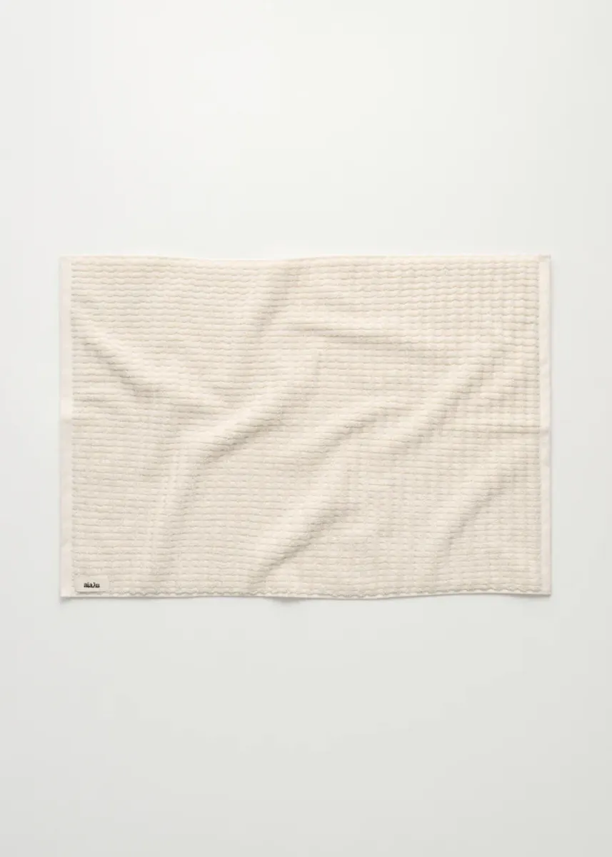 Cotton senshu bathmat - 50x70 - Pure Ecru - Aiayu 