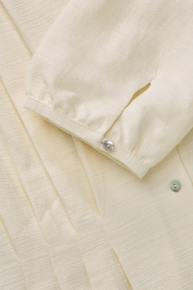 Elvira blouse  - Ecru  - Skall Studio