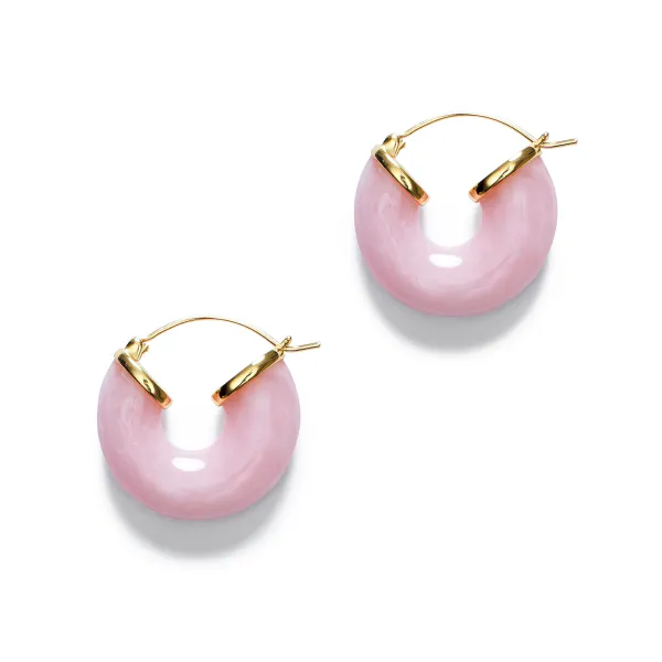 Hovedbilde Big Swell Hoops Rose Blush - Anni Lu