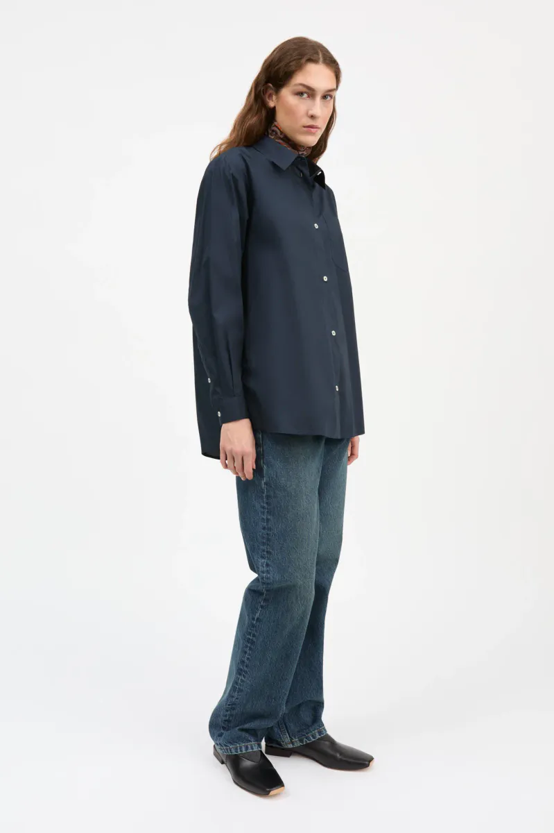 Edgar Shirt -Dark Navy - Skall Studio