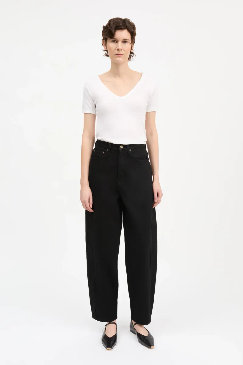 Bille barrel jeans - Black - Skall Studio