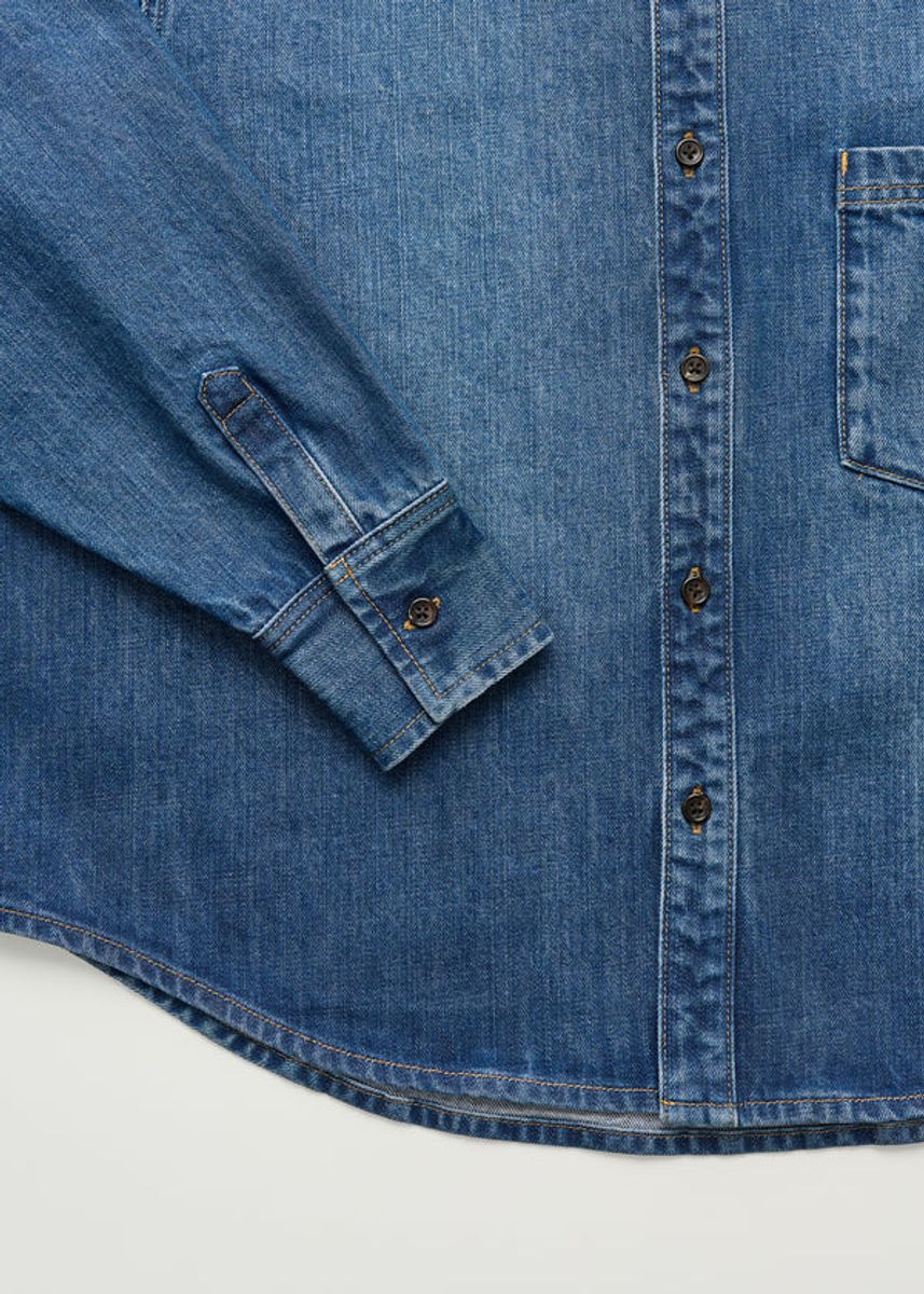Casy shirt denim - worn Blue  - Aiayu