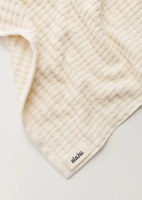 Cotton senshu guest towel - 30x50 - Pure ecru - Aiayu